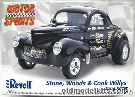 Revell 1/25 Willys Drag Racer Stone Woods & Cook, 85-2032 plastic model kit